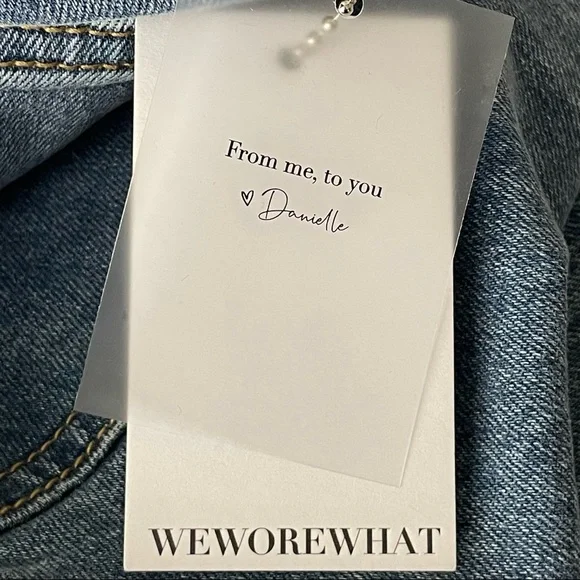 WE WORE WHAT NWT THE DANIELLE JEAN IN SPEING ST HOLE BLUE 24 - Picture 6 of 12